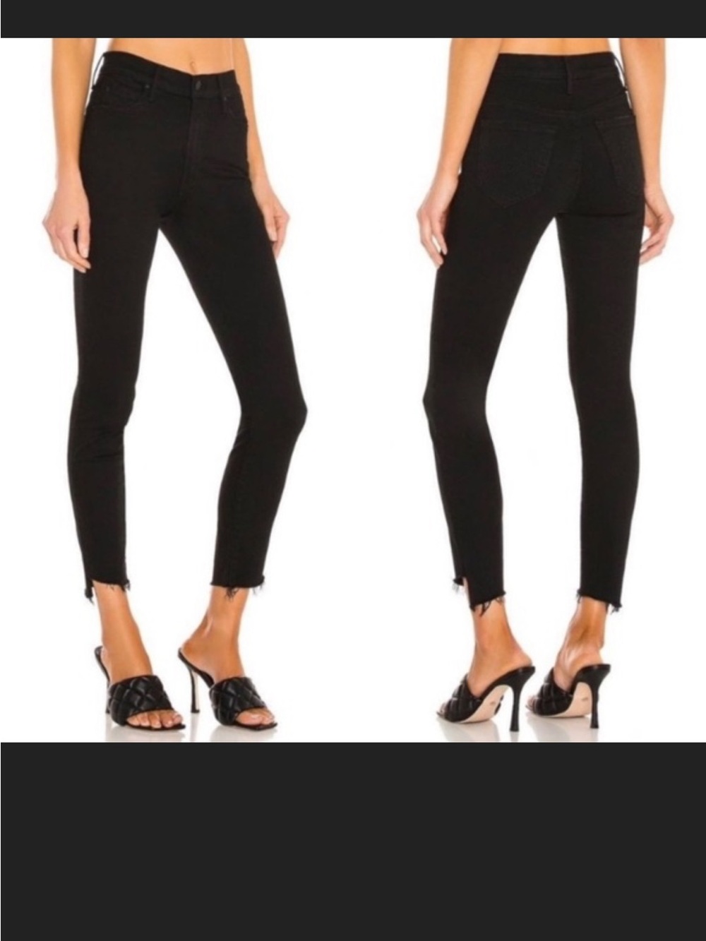 MOTHER Women’s Skinny Jeans in Black ( not guilty ) color